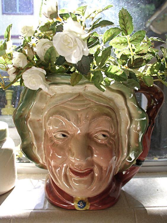 Toby jug with flowers